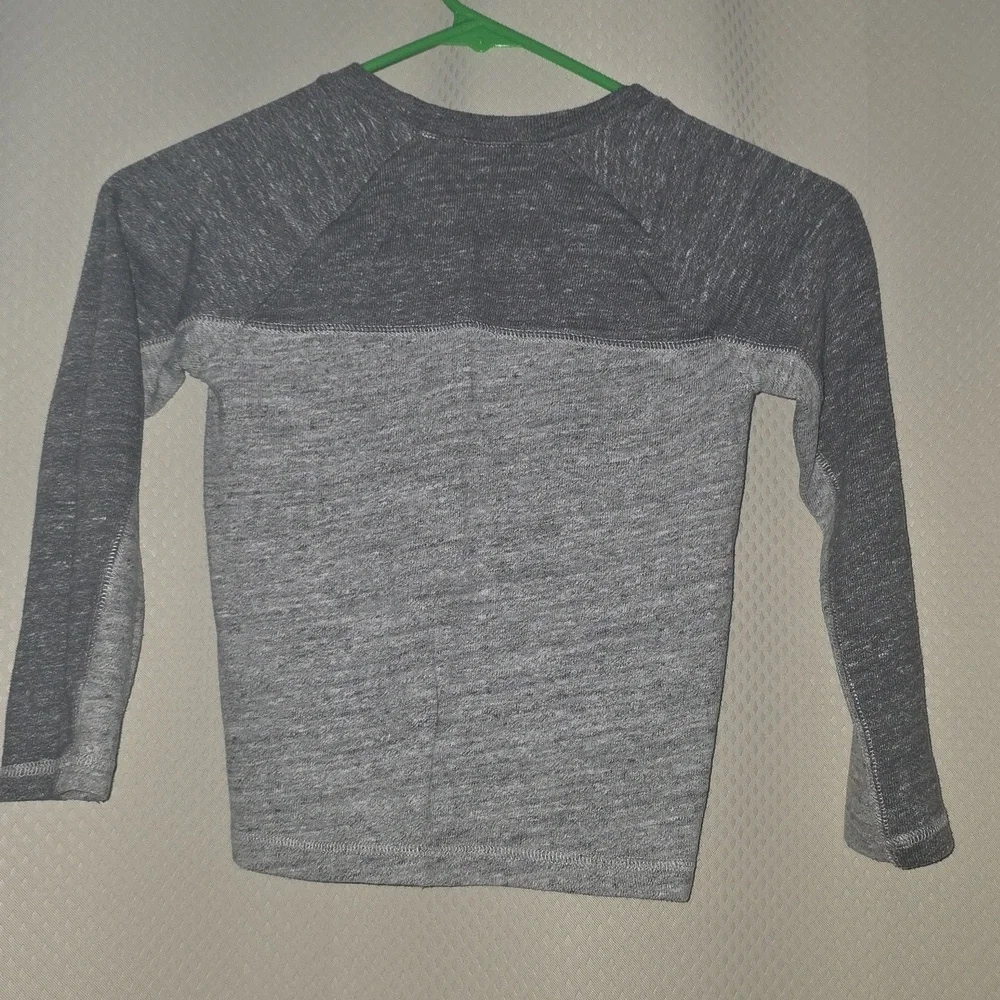 Baby GAP Charcoal and Light Gray Long Sleeve Tee